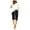 ZC Black, variant on Athletic Shorts Button Linen Shorts Womens Pocket Print Soild Casual Loose Wide-Leg Pants Women's Gym Shorts White M