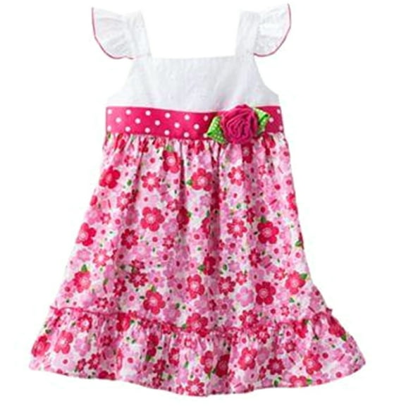 Sophie Rose Floral Seersucker Sundress and Diaper Cover Baby Girl's 6-9 Months