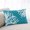 Blue, variant on Teal Blue Coral Coastal Throw Pillow Covers, Nautical Ocean Summer Beach Soft Breathable Pillow Cases with Invisible Zipper for Sleeping, Small Pillowcases for Couch Bed Sofa Chair 16x24 Inches