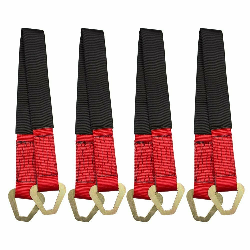 4 Pack 36" Trailer Axle Straps, Heavy Duty Car Hauler Trailer Tow Truck
