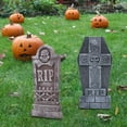thumbnail image 4 of Lápidas de cementerio RIP de espuma de 17 pulgadas (paquete de 5), decoraciones de lápidas y 12 estacas de metal adicionales para decoraciones de jardín Xemadio WRQX-531, 4 of 5