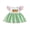 Green, variant on BemeyourBBs Toddler Baby Girl Easter Dress Outfit Flying Short Sleeve Carrot Embroidery Plaid Print A Line Dress Cute Infant Spring Summer Dress