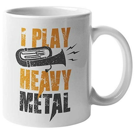 

I Play Heavy Metal. Rock Music Lovers Coffee & Tea Gift Mug For Musicians Artists Composer Enthusiasts Students Rockers Entertainers Vocalist Singers Women And Men (11oz)