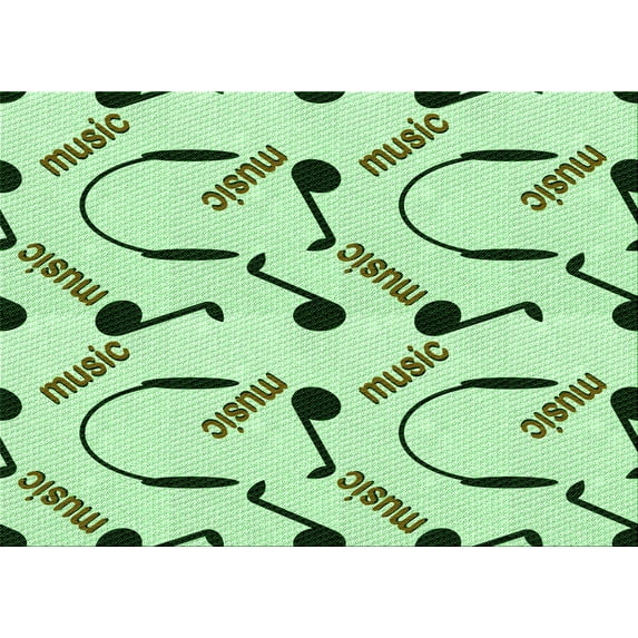 Ahgly Company Machine Washable Indoor Rectangle Transitional Green Area Rugs, 5' x 8'