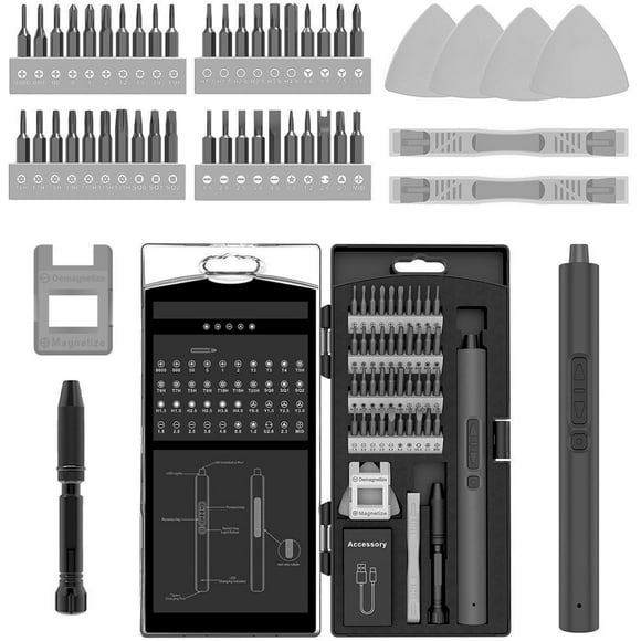 50 In 1 Magnetic Mini Precision Electric Screwdriver, Tapyk Screwdriver, 2 Torque Settings, LED Lights, 50 In 1 Magnetic Precision Screwdriver, 50 In 1 Precision Screwdriver Set