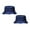Navy, variant on OTTO CAP 100% Cotton Twill Fishing Hunting Summer Travel Bucket Cap Hat, 2 Hats Set, Gray/Black, M (58cm/22.8")