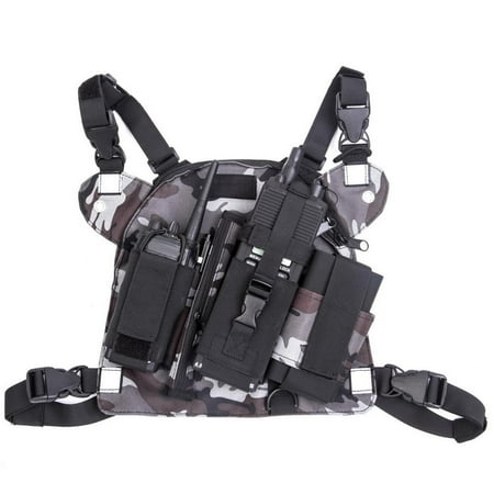 Universal Radio Chest Bag Ocean Camouflage Chest Harness Front Pack ...