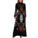 thumbnail image 1 of Vestido largo de calavera de azúcar Falda de verano Vestido largo de verano para mujer Vestido para embarazadas, 1 of 4