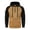 AB661 Khaki, variant on Tisuna Half Zip Drawstring Hoodies For Mens Casual Long Sleeve Pullover Tops With Pockets Lightweight Hooded Sweatshirts For Work Wear