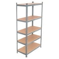 thumbnail image 2 of Gymax 72'' Heavy Duty Steel 5 Level Garage Shelf Metal Storage Adjustable Shelves Unit, 2 of 10