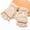 Beige, variant on Black Gloves Mittens for Women Men Winter Warmer Gloves Coral Fleece Hand Wrist Fingerless Mitten