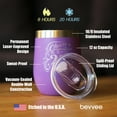 thumbnail image 4 of Bevvee Insulated Wine Tumbler 12 oz Cheers 25 Years 25th Anniversary Gifts Tumblers, 4 of 4