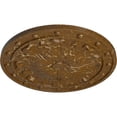 thumbnail image 3 of Ekena Millwork 20 1/2"OD x 1 1/2"P Foster Acanthus Leaf Ceiling Medallion (Fits Canopies up to 2 1/4"), Hand-Painted Smokey Topaz Crackle, 3 of 6