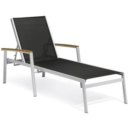 Oxford Garden Travira Chaise Lounge - Teak Armcaps