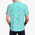 thumbnail image 6 of Wukai Seashell And Starfish Men’s Polo Shirts,Quick-Dry Athletic Shirt,Classic Fit Shirts-Large, 6 of 8