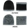 thumbnail image 3 of Winter Beanie Hat Scarf Set Slouchy Snow Ski Warm Knitted Skull Cap, 3 of 7