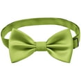 thumbnail image 6 of Xfvqtps Boys Bow Tie Solid Color Bowties Adjustable Neckties for Uniform School Party Green, 6 of 7