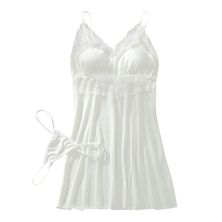 

Underwear Women Suspenders Lace Transparent Dress Pajamas Lingerie