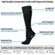 thumbnail image 5 of Compression Socks for Women and Men, 7 Pairs Compression Stockings 15-20 mmHg Support Socks for Athletics, Varicose Veins, Running, Cycling L/, 5 of 5