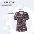 thumbnail image 4 of Daiia Lovely Mom Ever Mens Baseball Jersey Button Down Shirts Short Sleeve Sports Uniforms-X-Large, 4 of 9
