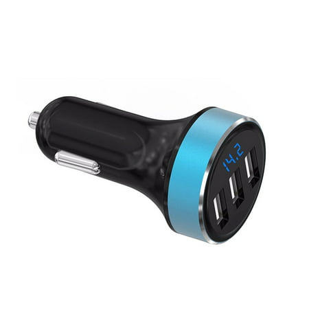 Car Charger 5V 3.1A Quick Charge 3 USB Port Cigarette Lighter Adapter Voltage (Best Quick Charge 2.0 Car Charger)