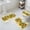 Yellow Beige, variant on Sunflower Bath Mat 3 Piece Bathroom Rug Set, Country Botanical Yellow Green Floral Leaf Non Slip Bath Rug Contour Mat and Toilet Lid Cover, Absorbent Shower Mats Soft Bath Rugs and Mats Sets