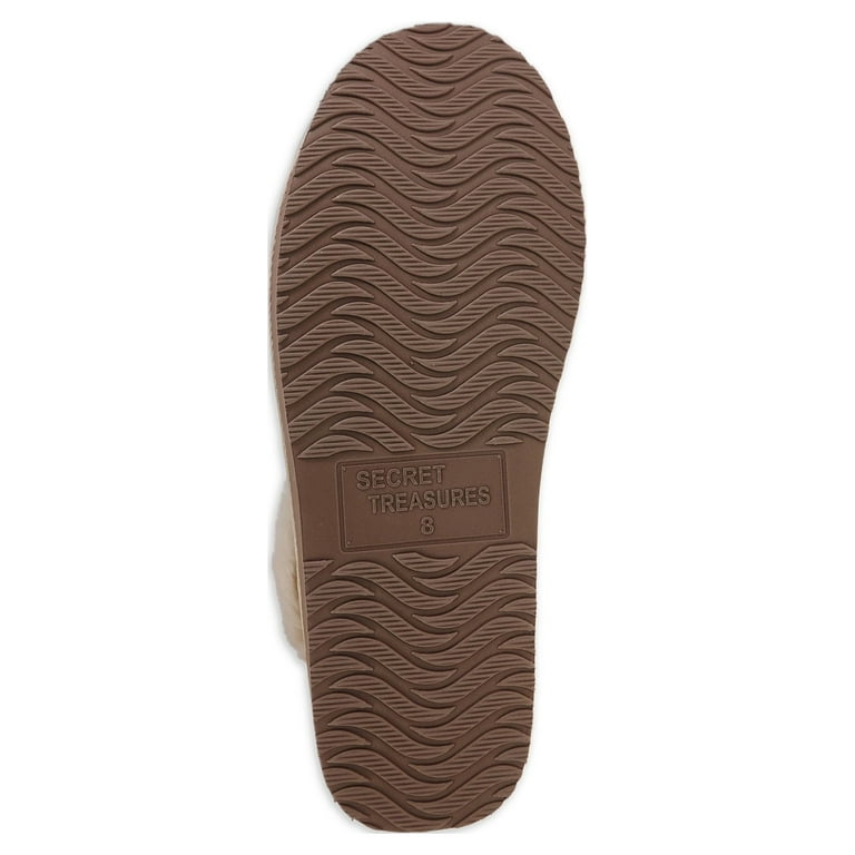 Secret Treasures Women s Genuine Suede Platform Clog Walmart