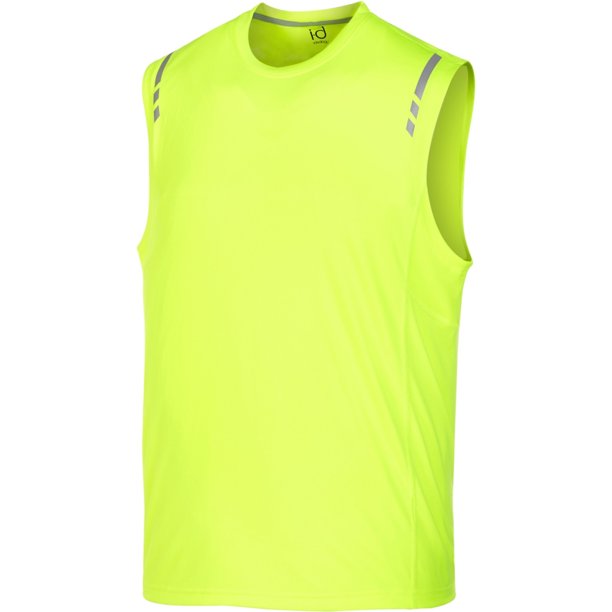 Ideology Performance Camiseta básica sin mangas para hombre, amarillo, XX-Large