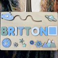thumbnail image 5 of Name Puzzle for Kids - Personalized Wooden Baby Gifts with Engraved Letters, 5 of 5