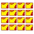 thumbnail image 1 of Panneaux de Prix Papier Jaune 50 Pcs 3.5x2.8in, 1 of 8