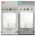 thumbnail image 4 of 35" Modern Minimalist Bathroom Vanity Light, LED 5 Bulb Crystal Sand Acrylic Shades, Wall Mounted Decorative Lighting Fixture, Suitable for Bathroom Vanity Mirror (Champagne Gold), 4 of 5