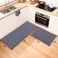 thumbnail image 5 of MeyJey Kitchen Rug Set 2 Piece, Non Slip Kitchen Floor Mats Machine Washable Mats for Home Floor and Living Room,Blue, 5 of 11