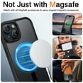 thumbnail image 3 of BENTOBEN iPhone 15 Plus Case Compatible with Mag-Safe, 6.7" Tpu Magnetic Car Mount Support, Anti-Fingerprint Shockproof Protective Cover for iPhone 15 Plus 6.7 inch, Black, 3 of 9