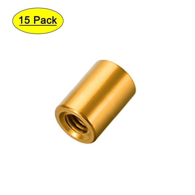 Unique Bargains M3x8mm Colonne Ronde en Aluminium Entretoise Femelle Ton Doré pour FPV Quadcopter RC Pièces Multirotors DIY 15 Pcs