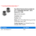 thumbnail image 2 of Rear Wheel Bearing Hub Assembly Set of 2 - Compatible with 2007 - 2012 Mazda CX-7 FWD 2008 2009 2010 2011, 2 of 3