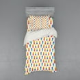 thumbnail image 2 of Ambesonne Ice Cream Bedding Set 4 Pcs, Orange Rainbow Flavor, Queen, Multicolor, 2 of 3