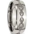 thumbnail image 4 of Titanium Polished Laser Design 8mm Band (Size 11) Made In China tb2c-11, 4 of 5