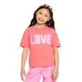 thumbnail image 2 of Valentine's Day Girls Bear Graphic Tee from Way to Celebrate, Sizes 4-16, 2 of 6