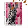 thumbnail image 3 of Qisvanset Sunglasses Zebra Balloon Canvas Print 12x16 Inch Bar Wall Art, 3 of 8