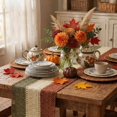 Caramel Brown Coffee Farmhouse Rustic Table Runner 12x108 Inch ...