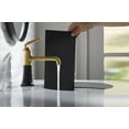 thumbnail image 4 of Kohler K-27415-4K Tone 1 GPM Single Hole Bathroom Faucet - Matte Black with Moderne Brass, 4 of 4