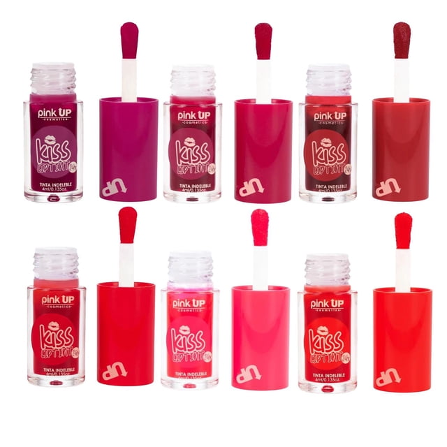 Set 6 Lip Tint Tinta Labios Indeleble 24 hrs Kiss Lip Tint Pink Up
