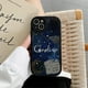 thumbnail image 3 of Funda de teléfono de Anime c-coraline, carcasa de cuero con textura de silicona suave negra para IPhone 15, 14, 11, 13, 12 Pro Max, Mini, X, Xr, 8 Plus, SE2020, 3 of 5
