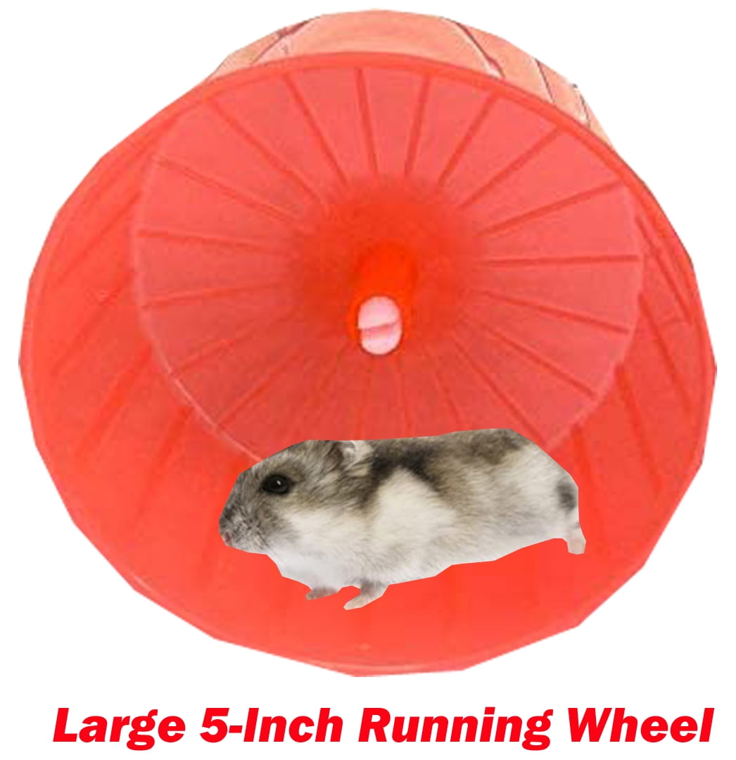 Pink X-LARGE Deluxe 5-Story Hamster Mansion Mouse Habitat Gerbil House Critters Mice Home Cage with Complete Set of Accessories Expandable and Customizable Crossover Tube Tunnel