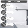 thumbnail image 3 of Zorvai Bathtubs Shower Diverter Valves Repair Set 2Pcs Leakproof Faucet Fix Replacement Includes Seal Gate Daily Casual Use, 3 of 7