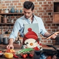 thumbnail image 2 of Linen Christmas Apron Sunflower Pumpkin Creative Apron Kitchen Housework Oil Repellent Antifouling Apron, 2 of 4