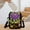 Purple, variant on Ethnic Embroidery Crossbody Bag for Women, Yunnan Style Embroidered Mini Purse with Adjustable Strap, Lightweight Phone Bag with Flip Cover for Daily Shopping, Travel and Gift Giving