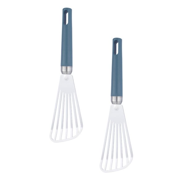 FUEENIRVA 2-Pack Stainless Steel Fish Shovels with Hollow Design for Quick Draining and Multi-Purpose Kitchen Use