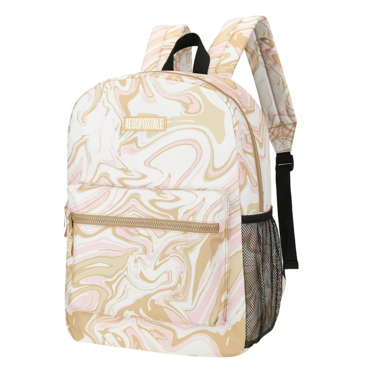 Aeropostale Backpack for School, College, and Travel Water Resistant Bookbag Taupe Marble Aeropostale Backpack for School, College, and Travel Water Resistant Bookbag Taupe Marble