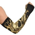 thumbnail image 2 of ALAZA Gold Skull UV Sun Protection Arm Sleeves UPF 50+ Compression Cooling Sleeve 1 Pair, 2 of 7